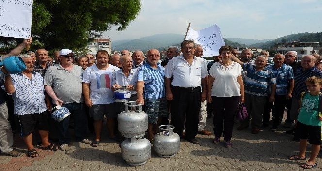 (Özel Haber) Tüplü doğalgaz protestosu