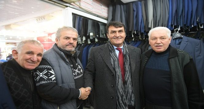 Dündar çarşı esnafı ile buluştu