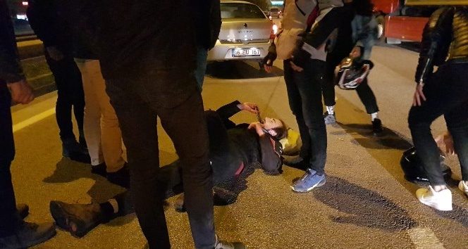 Çarptığı motosiklet sürücüsünün başından bir an olsun ayrılmadı