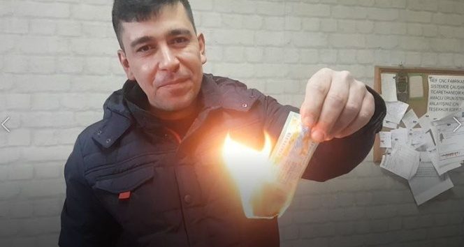 Asgari ücretli işçi, 20 bin lira isabet eden Milli Piyango biletini haram diye yaktı