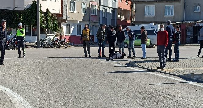 Bursa'daki kazada motosiklet sürücüsü hafif yaralandı