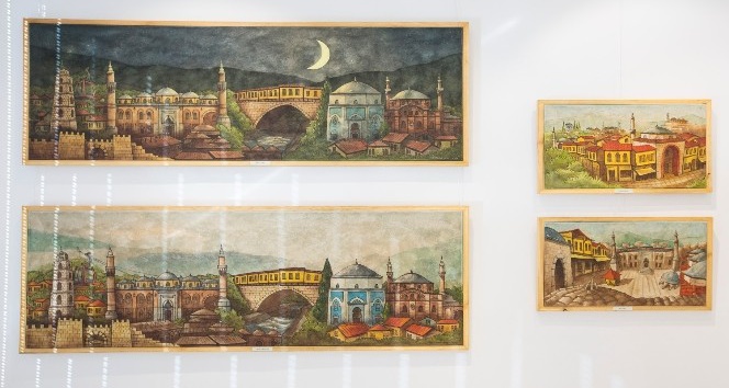 Tarih şehri Bursa tuvallerde