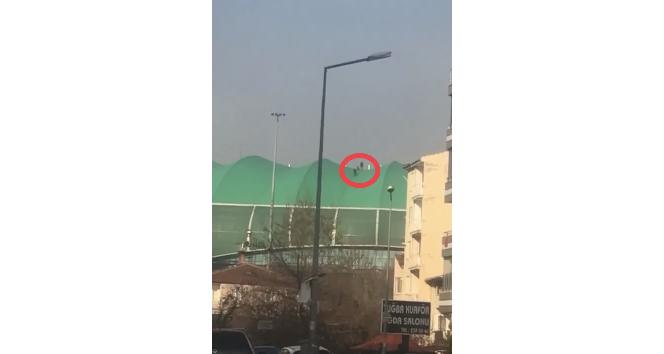 Bursa’da yaşanan ilginç anlar kameralarda