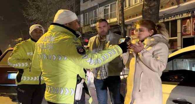 Bursa’da alkol testini reddeden sürücü polise zor anlar yaşattı
